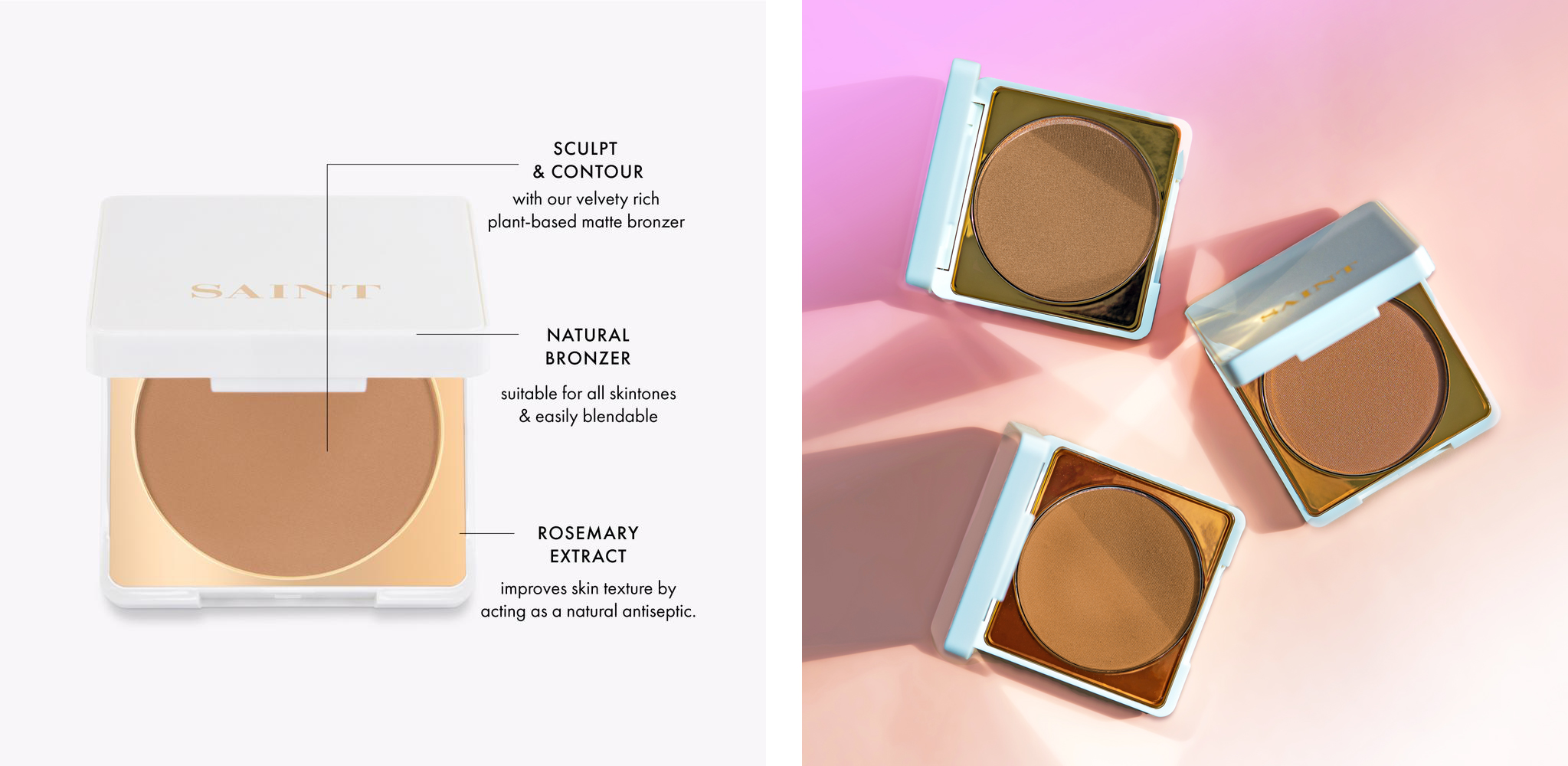 Pudrový bronzer Saint Cosmetics